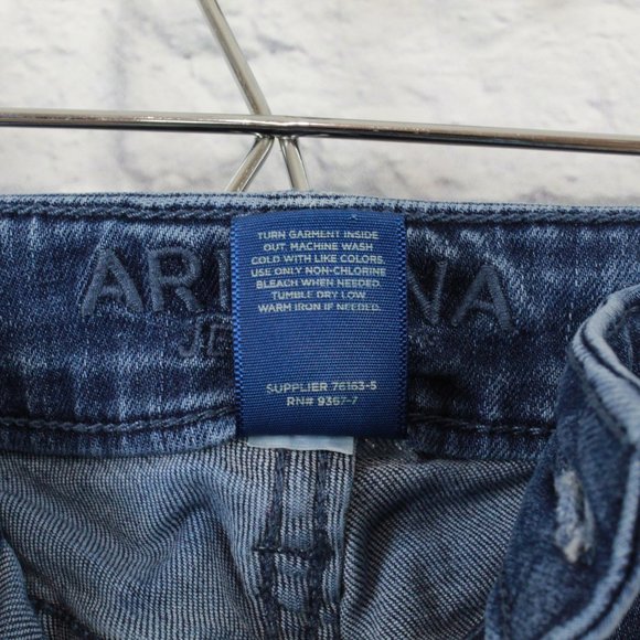 ARIZONA JEANS Folded Hem Tapered Cropped Jean Sz 1 - Picture 10 of 11